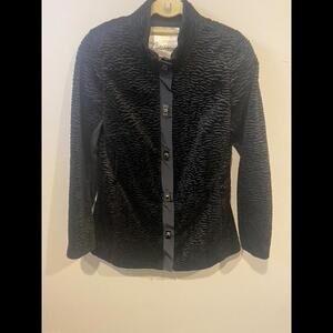 CAbi Carol Anderson Turn Key Topper Jacket- size small, EUC